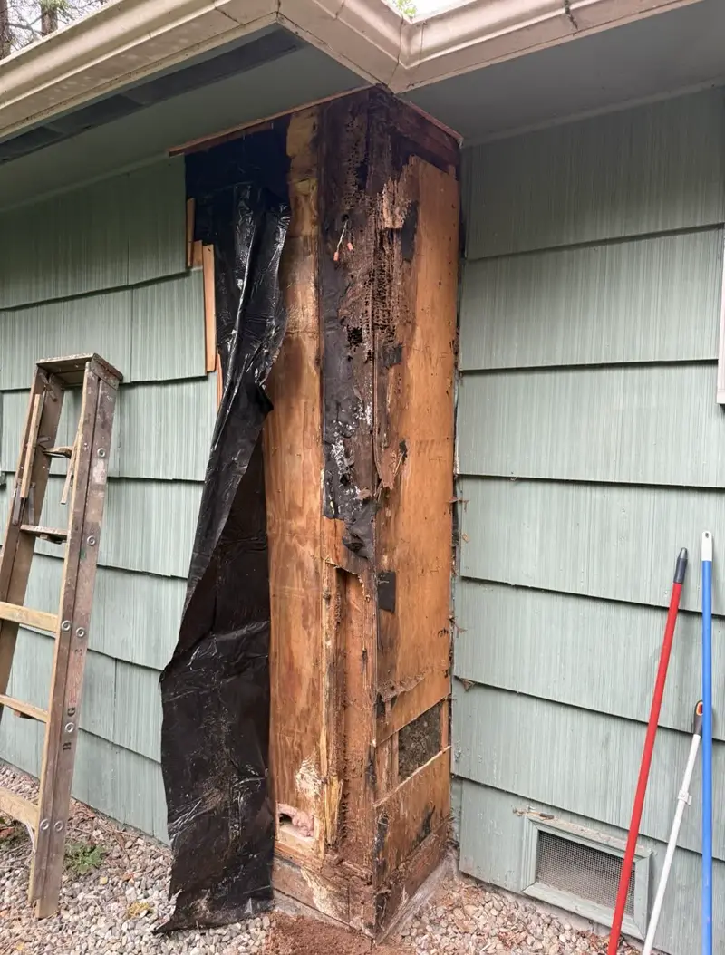Chimney chase rebuild